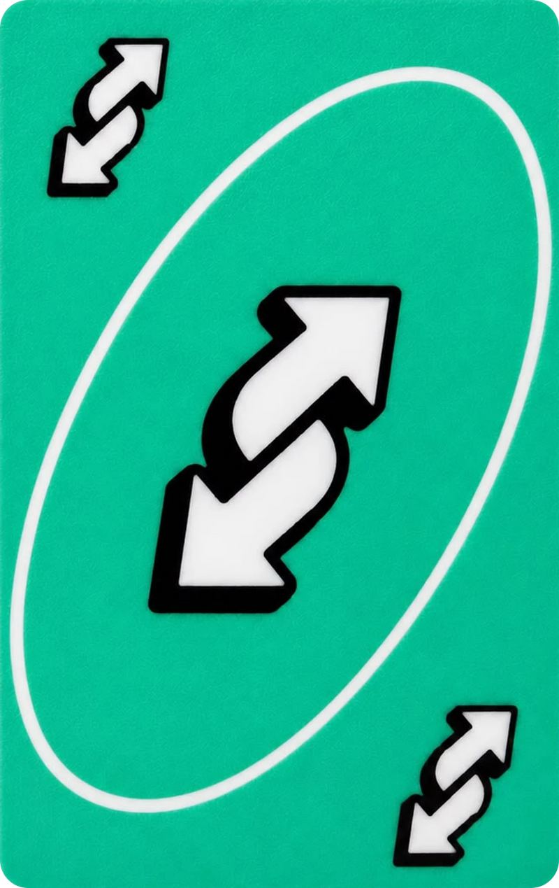 Reverse card cover